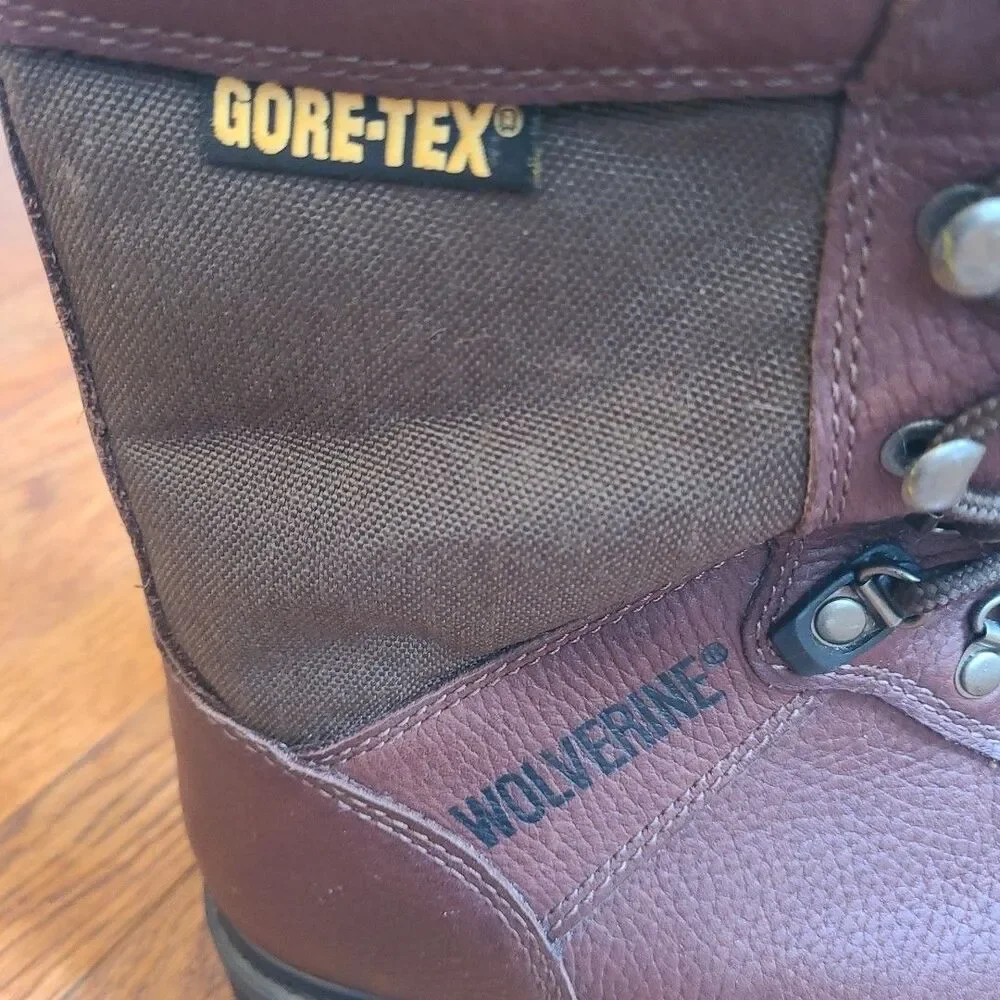 Wolverine Size 11 M Gore Tex Thinsulate Big Horn Ultra Leather Work Boots 03850